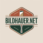 Artistic logo with deep forest green and beige.png